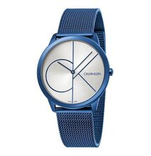 (Original) Calvin Klein Men's K3M51T56 Minimal 40mm Quartz Watch Mesh Bracelet
